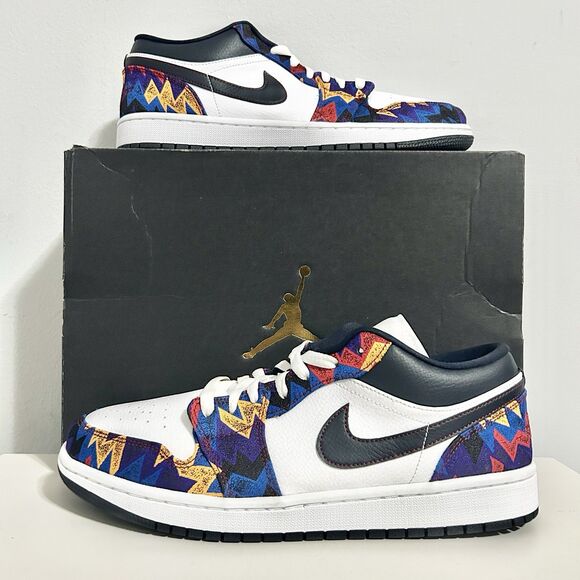 Air Jordan 1 Low SE “Nothing But Net” Men’s Size 11 White Lifestyle Sneakers